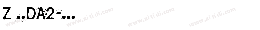 Z 邮政DA2字体转换